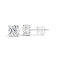 Lab grown diamond stud earrings in 9ct white gold