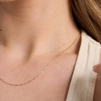 Paperclip chain 9ct yellow gold